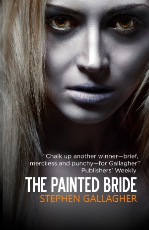 Paperback cover of The Painted Bride, showing an arresting young woman of corpselike demeanour